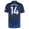 Maillot de Supporter Manchester United Eriksen 14 Extérieur 2024-25 Pour Homme